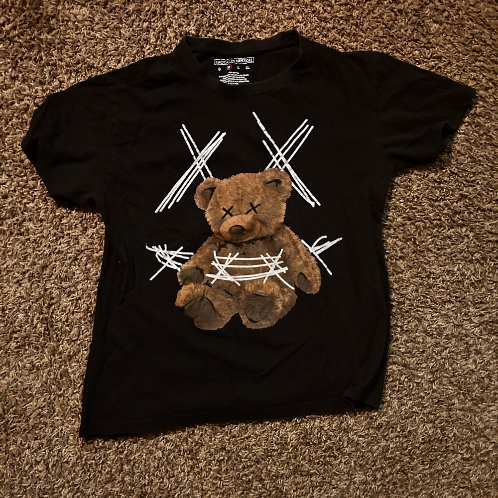 Black Teddy Bear Graphic vintage T-Shirt